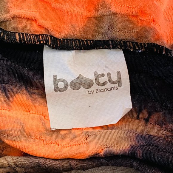 Booty by Brabants Tie Dye Top Black & Orange (size S/M) - Picture 6 of 8